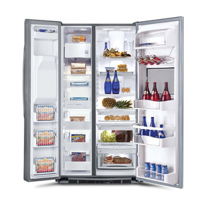 Mabe 28 cu. ft. Side-by-Side Refrigerator White - MEM28VGHFWW