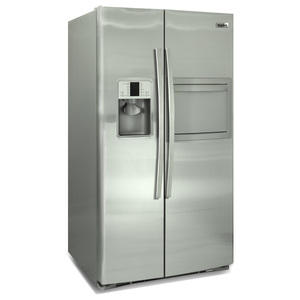Mabe 30 cu. ft. Side-by-Side Refrigerator Stainless Steel - MEM30VHDCSS